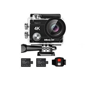 Dragon Touch 4K Action Camera 20MP Vision 3 Underwater Waterproof Camera